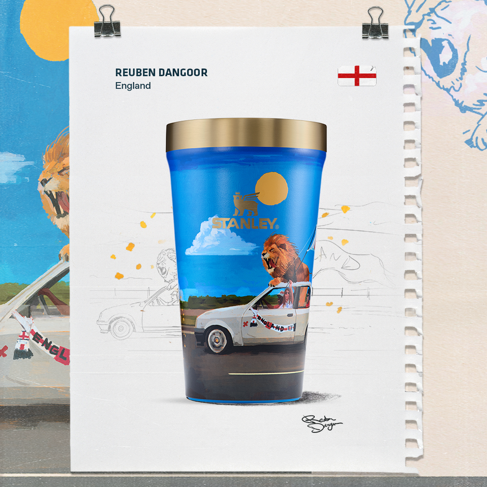 Stanley 1913 The Fútbol Artist Collection Everyday Tumbler 16 OZ in England