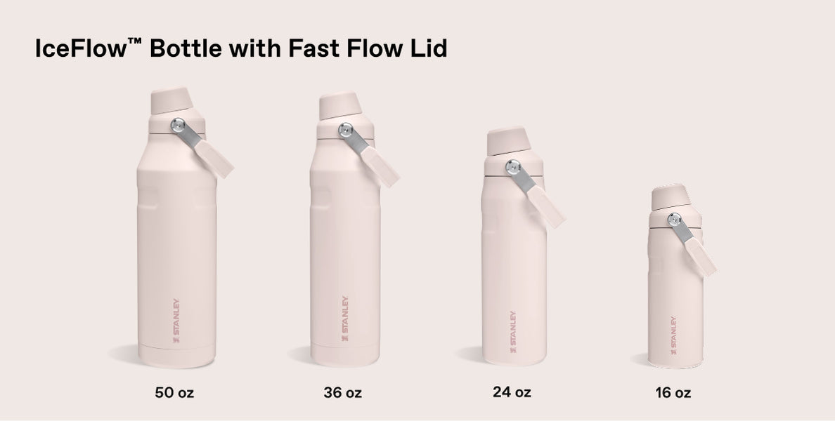 Size comparison chart for IceFlow™ Bottle with Fast Flow Lid | 36 OZ