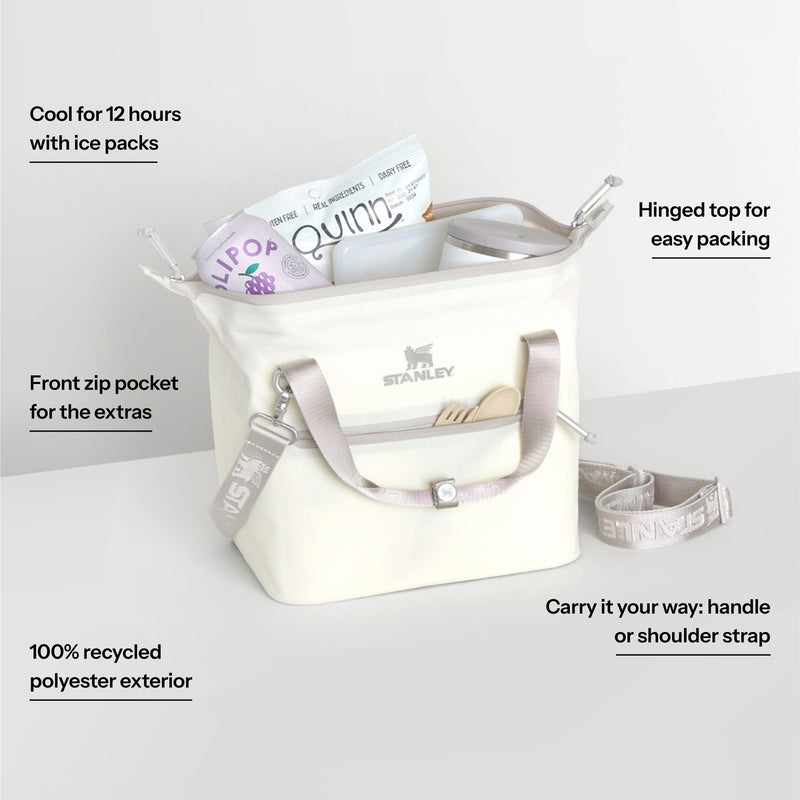 Stanley 1913 The All Day Julienne Mini Cooler 10 Can 7.4 QT 7.0 L in Cream | Infographic View
