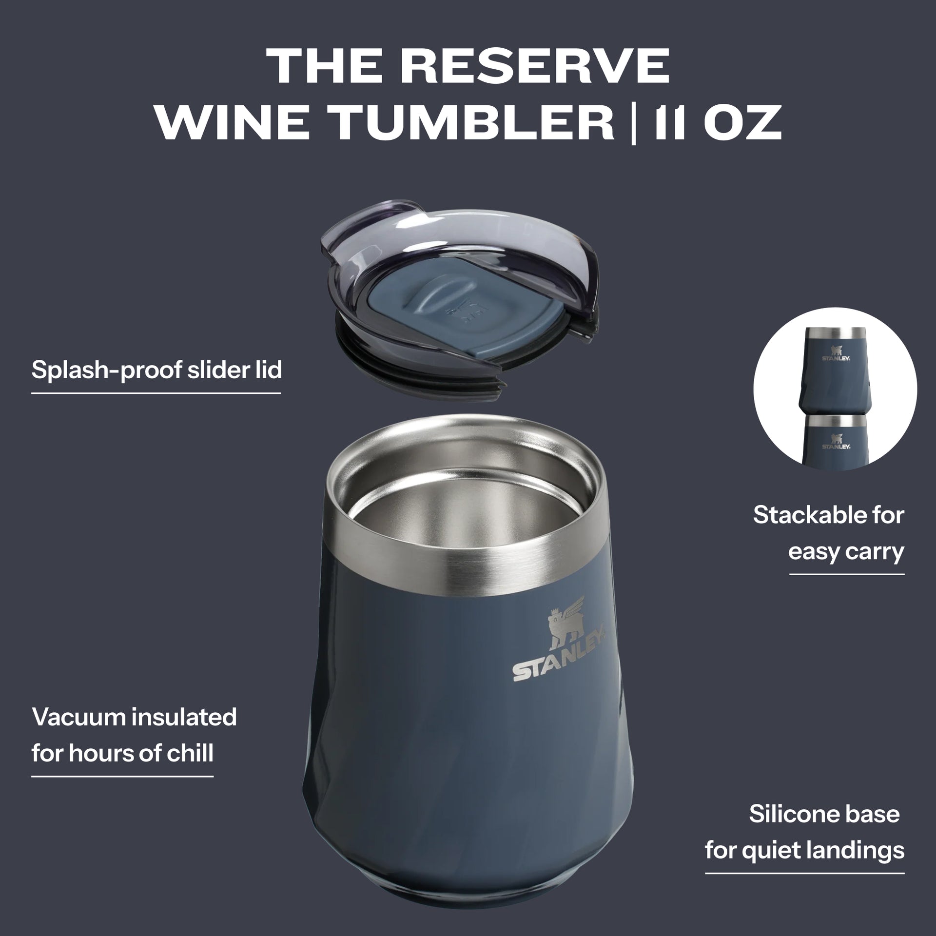 The Textured Reserve Wine Tumbler | 11 OZ