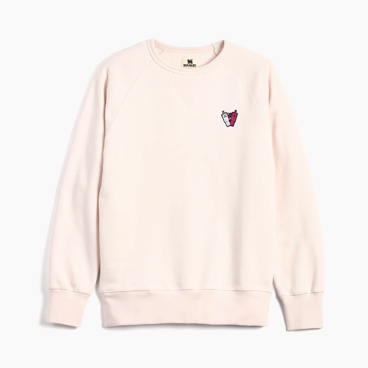 The Quencher Love Crew Sweatshirt: Rose Quartz / XS