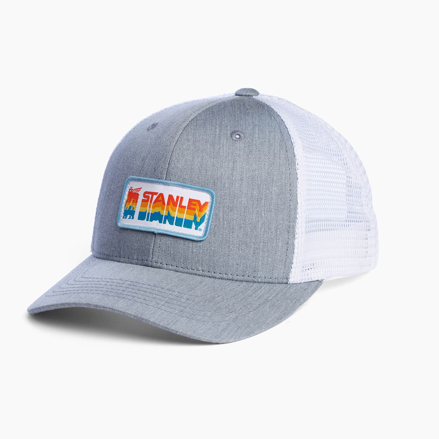 The Reverb Patch Trucker Cap: Grey Heather / One Size