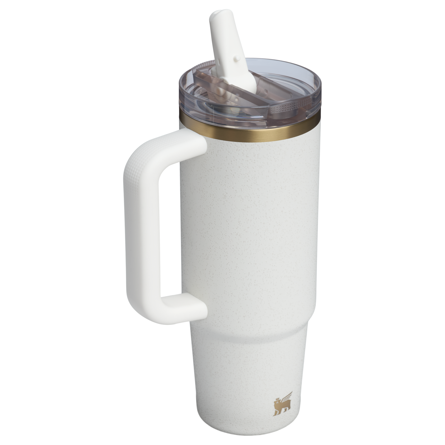 The Stanley Quencher ProTour Flip Straw Insulated Tumbler 30 Oz in Cream Moon White