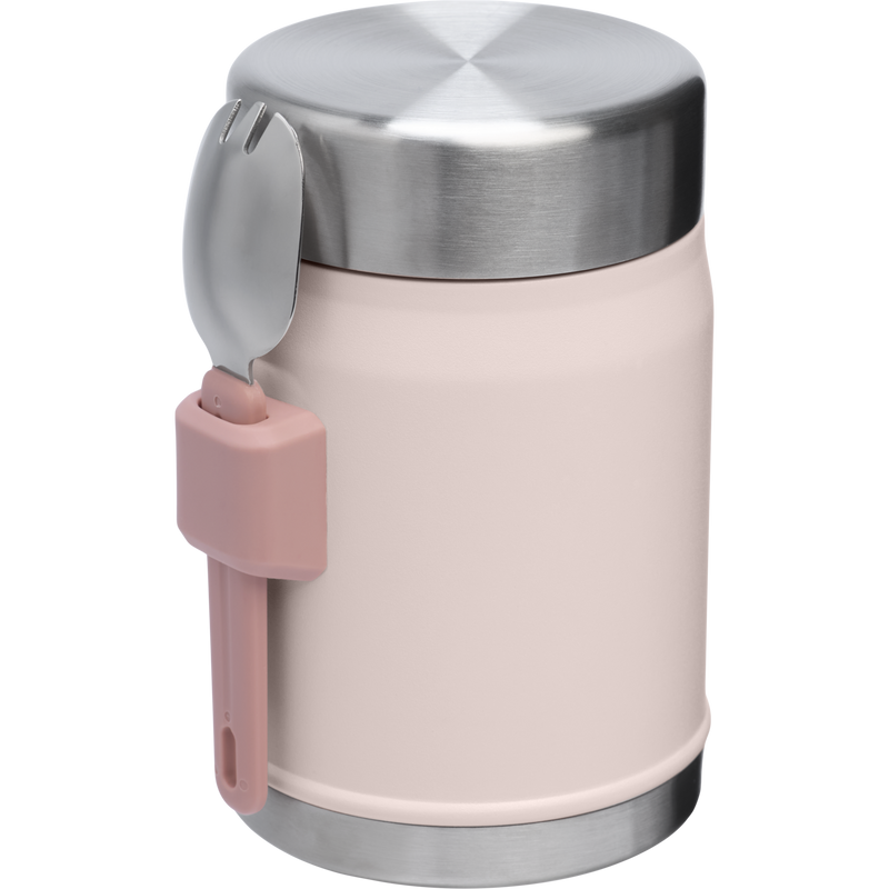 Stanley 1913 Classic Legendary Food Jar + Spork 14 OZ - Stanley Create in Rose Quartz | Back View