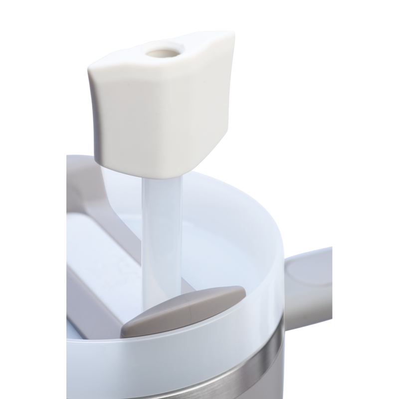 Stanley 1913 The Stay Smooth Straw Topper 2-pack in Pale Stone