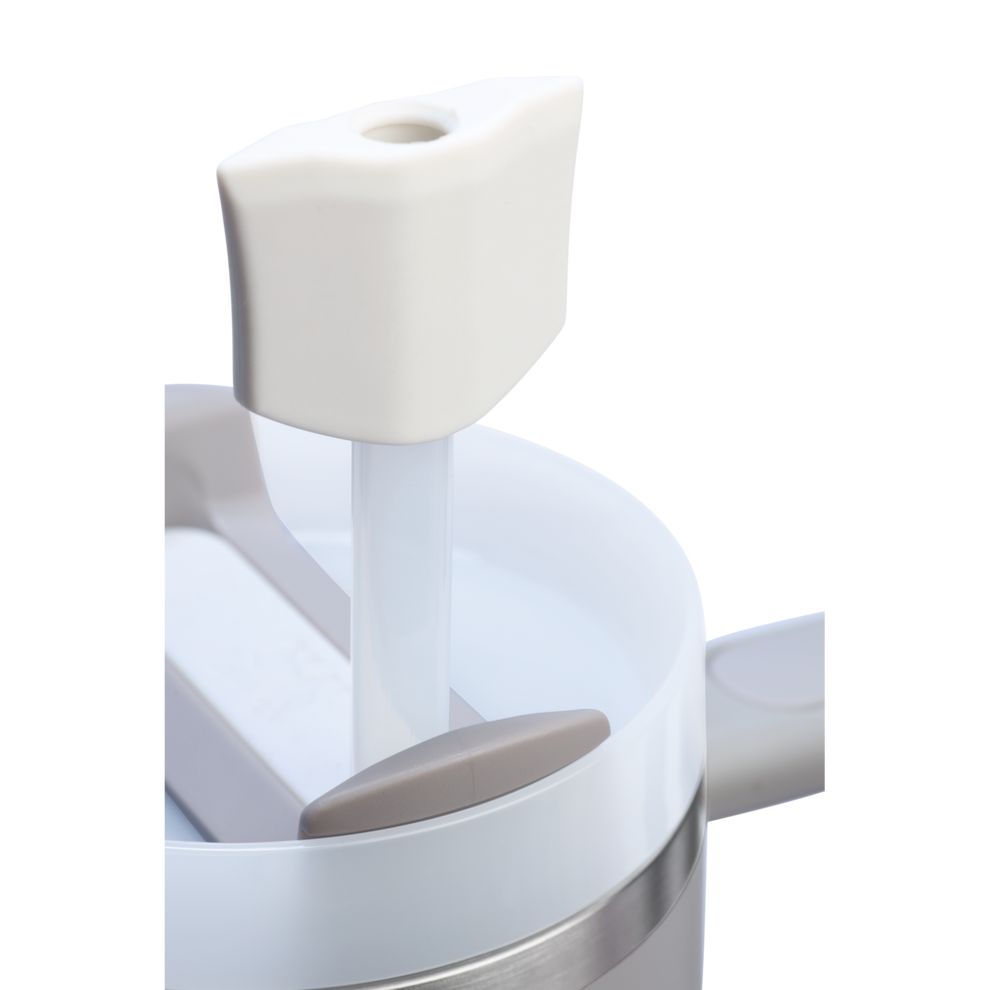 Stanley 1913 The Stay Smooth Straw Topper 2-pack in Pale Stone