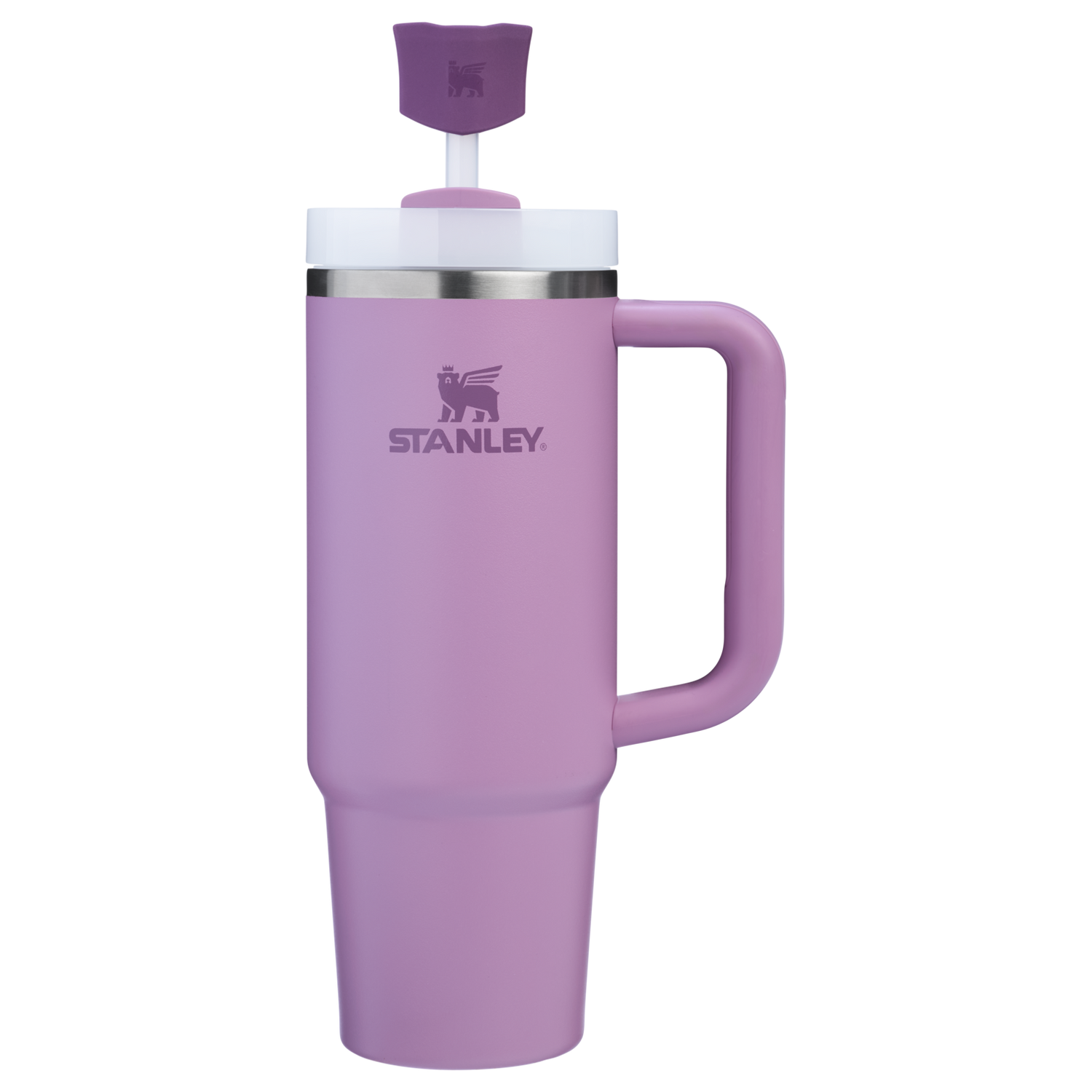 Stanley 1913 The Stay Smooth Straw Topper 2-pack in Dark Lilac | View 2