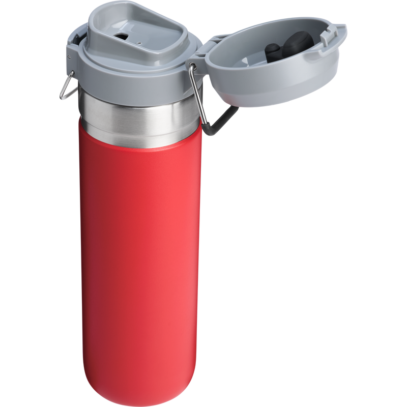 Stanley 1913 The Quick Flip Go Bottle 24 OZ in Chili Red | Back Open View