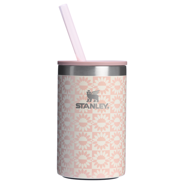 Stanley 10 OZ Everyday Can Cooler Cup In Peach Whip Sunflower Pink From The Oasis Collection
