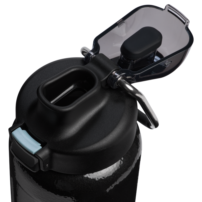 Stanley 1913 The Wellspring Bottle 24 OZ in Hammertone Black | Lid Detailed View