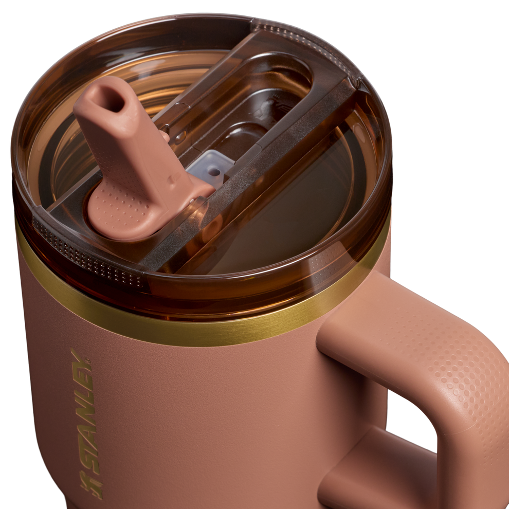 Stanley Quencher 20 OZ ProTour Flip Straw Stainless Steel Tumbler In Mocha Latte Brown