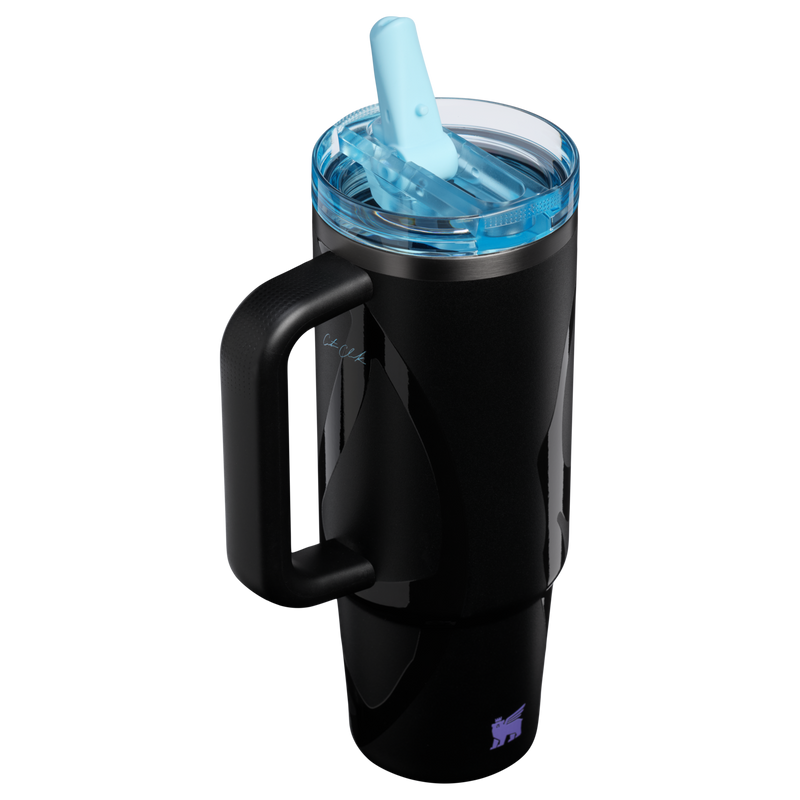Stanley 1913 Stanley 1913 x Caitlin Clark Quencher® ProTour Flip Straw Tumbler 30 OZ in Caitlin Clark Blacktop | Back View