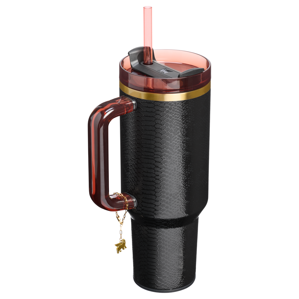 Stanley 1913 The Quencher® Luxe H2.0 Flowstate™ Tumbler in Black Snakeskin