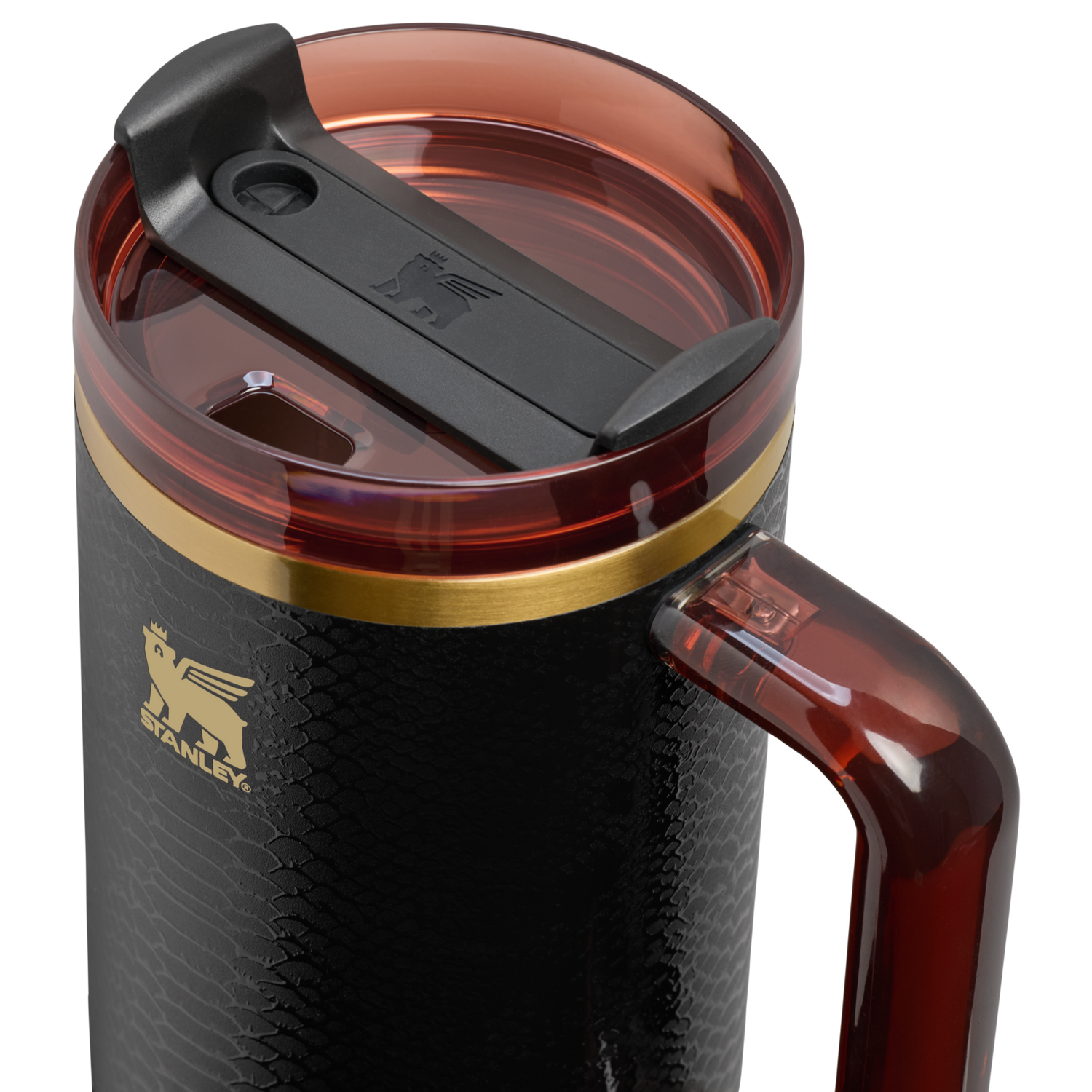 Stanley 1913 The Quencher® Luxe H2.0 Flowstate™ Tumbler in Black Snakeskin | View 2