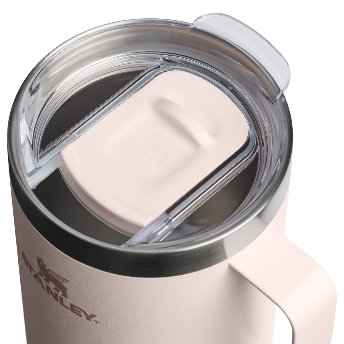 Stanley 1913 The Stay-Hot Camp Mug 24 OZ - Stanley Create in Rose Quartz | Lid Detailed View