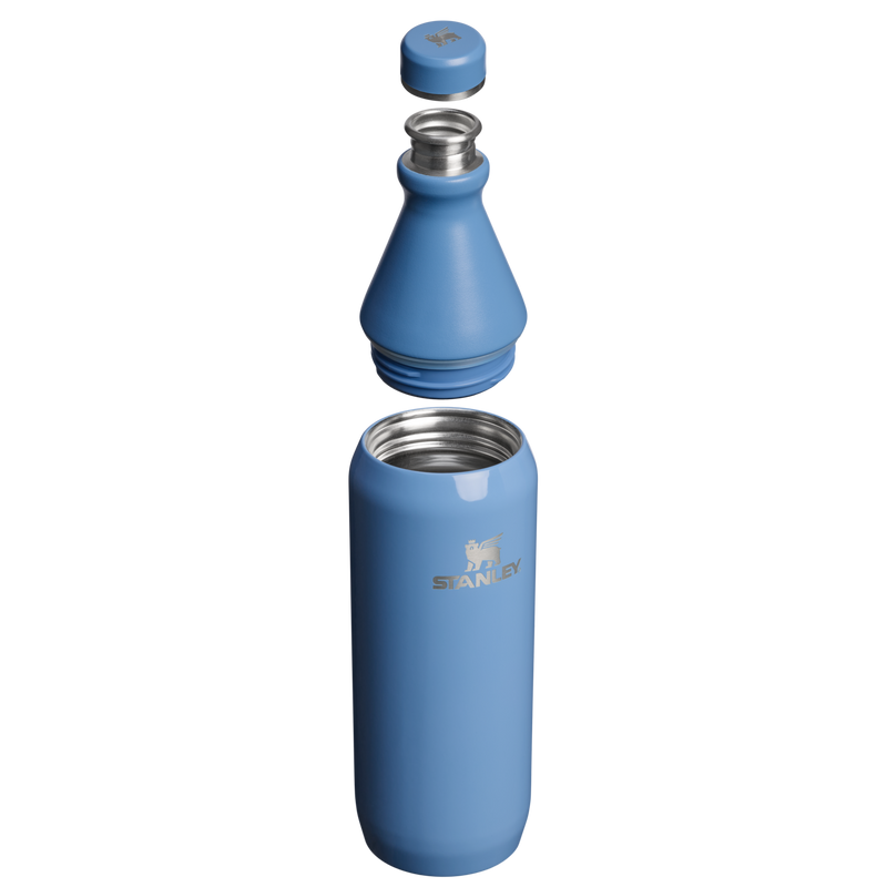 Stanley 1913 All Day Slim Bottle 20 OZ in Blue Sky Gloss | Cross Section View