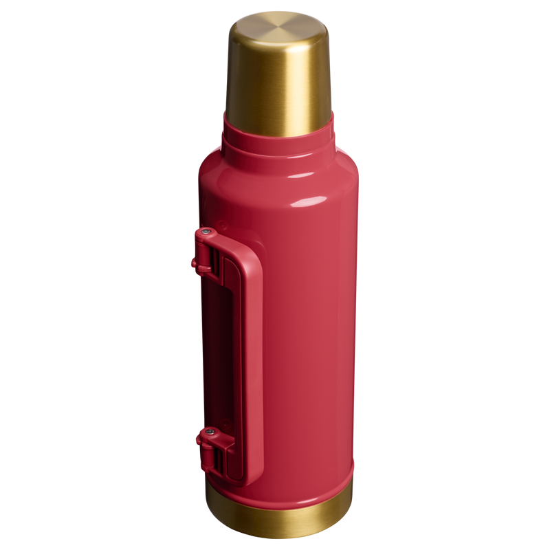 Stanley 1913 The Cheers & Cheer Classic Legendary Bottle 2 QT in Holly Berry Gloss | Back View