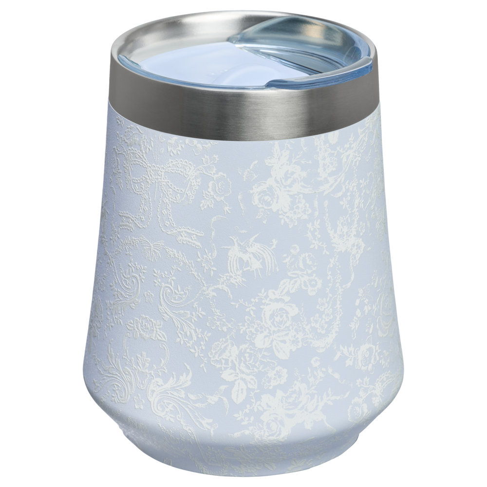 Stanley 1913 Stanley 1913 x LoveShackFancy Holiday Reserve All Day Wine Set 34 OZ 11 OZ in Toscana Toile Alpine Blue | View 3