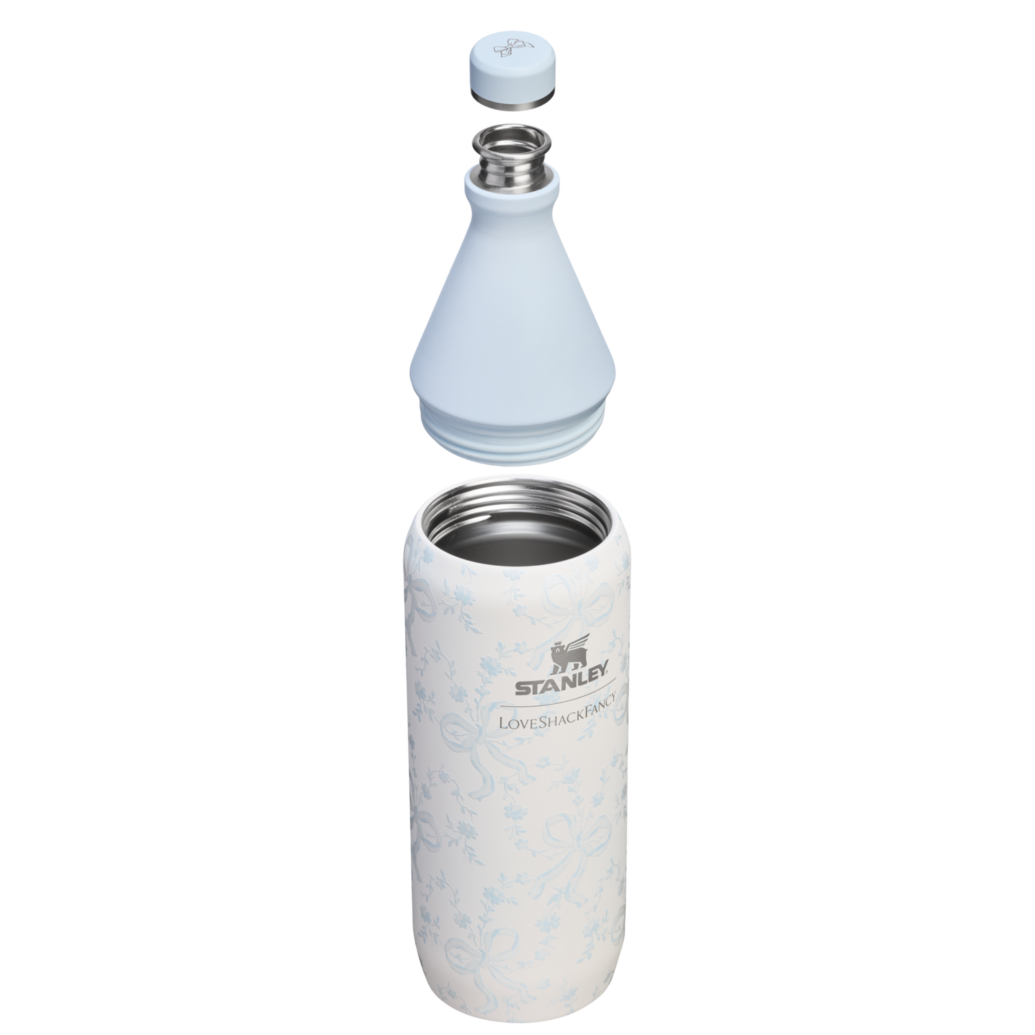 Stanley 1913 x LoveShackFancy Holiday All Day Slim Bottle