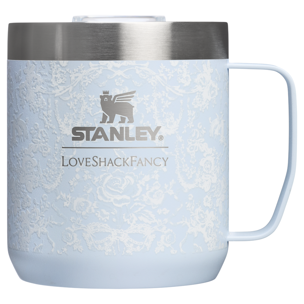 Stanley 1913 Stanley 1913 x LoveShackFancy Holiday Everyday Camp Mug Set 12 OZ in Toscana Toile Alpine Blue | View 3