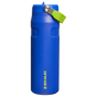 Swatch for Stanley 1913 The IceFlow™ Bottle with Flip Straw Lid 24 OZ - Stanley Create in Cobalt Chartreuse | Front View