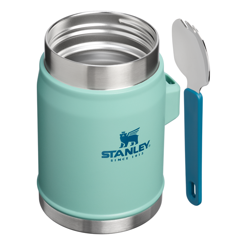 Stanley 1913 Classic Legendary Food Jar + Spork 14 OZ in Spring Green | Cross Section View