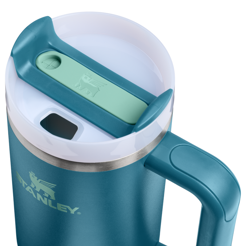 Stanley 1913 The Quencher H2.0 Flowstate™ Tumbler 30 OZ in Coastal Teal | Lid Detailed View