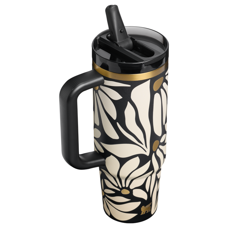 Stanley 1913 The Quencher® ProTour Flip Straw Tumbler 30 OZ in Wild Blooms | Back View