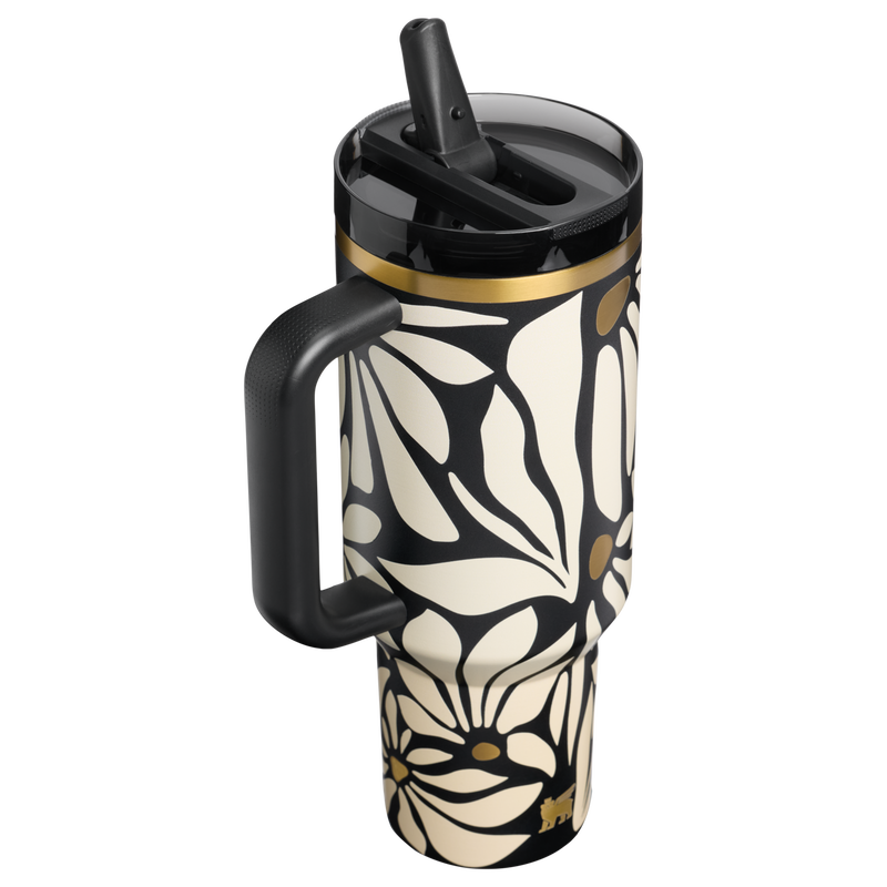 Stanley 1913 The Quencher® ProTour Flip Straw Tumbler 40 OZ in Wild Blooms | Back View