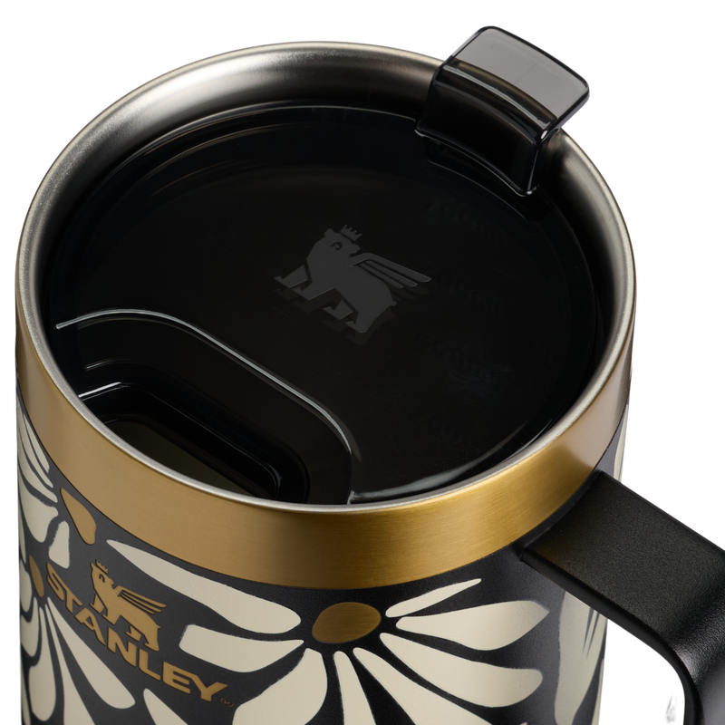 Stanley 1913 The Everyday Suburban Mug 24 OZ in Wild Blooms | Lid Detailed View