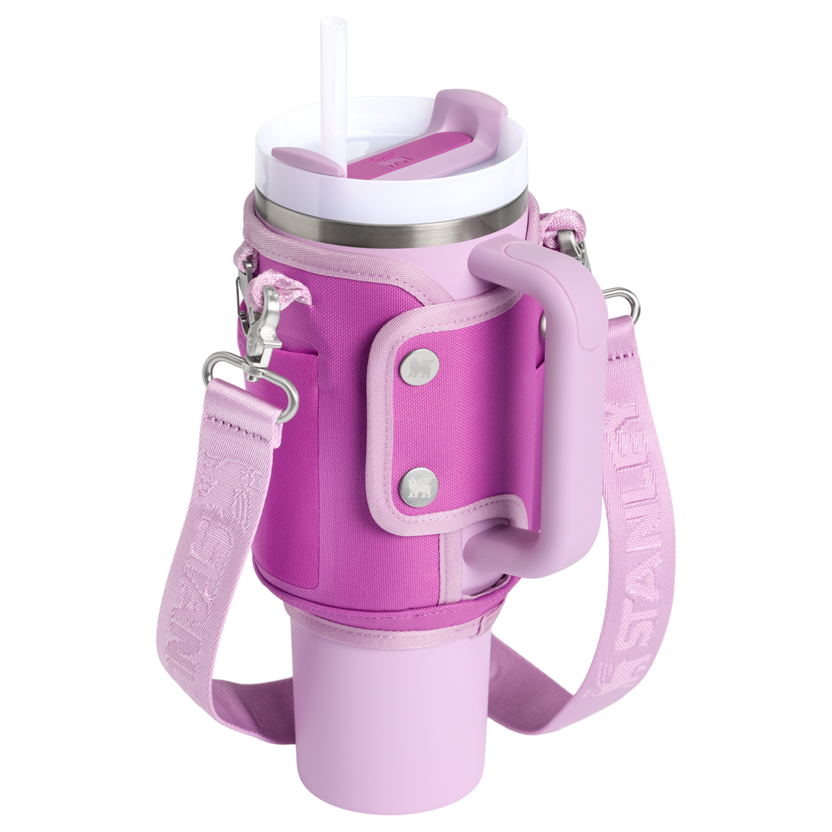 Stanley 1913 The All Day 40 OZ Quencher Carry-All in Dark Blossom | Back View