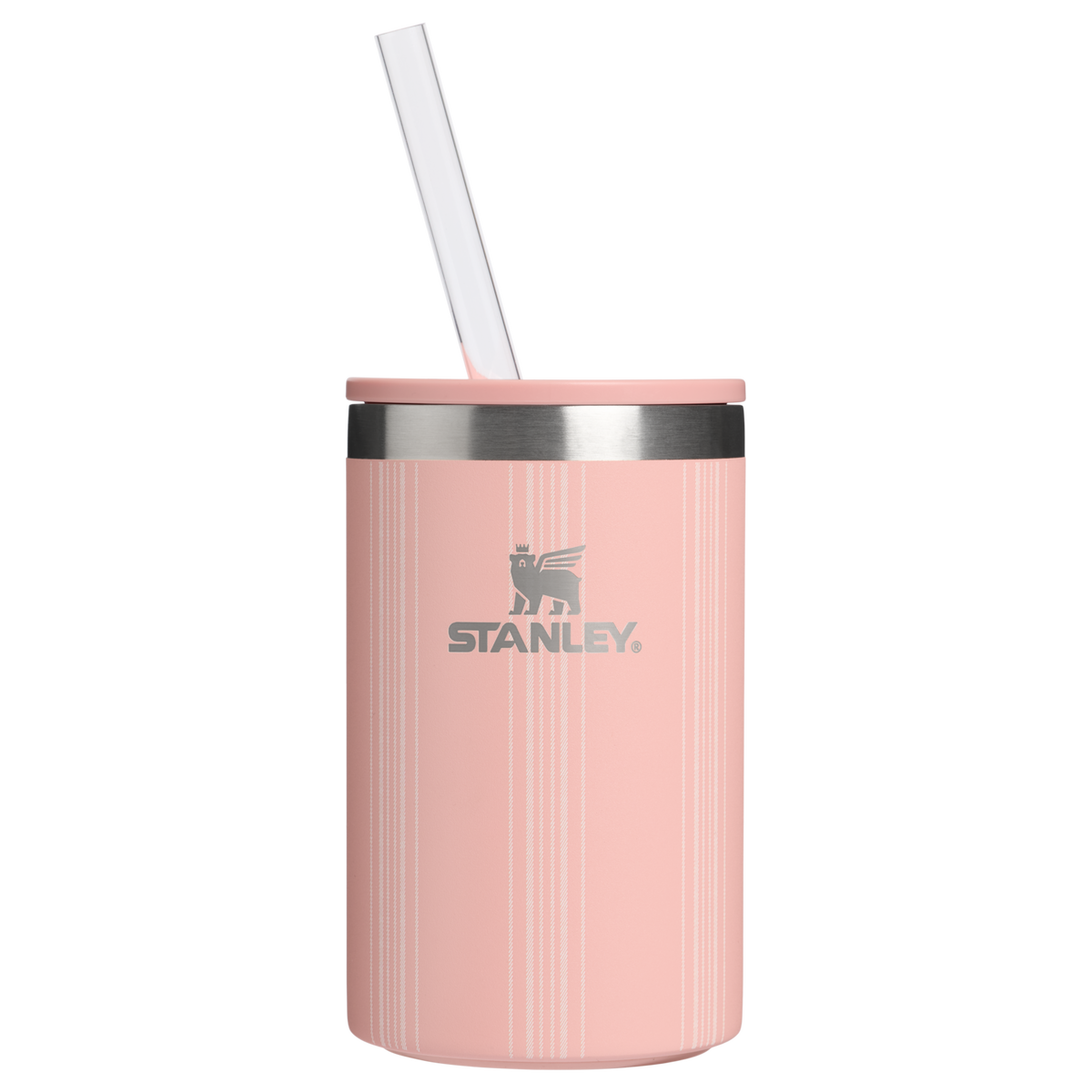 Stanley 1913 The Everyday Can Cooler Cup 10 OZ in Peach Rose Picnic Stripe