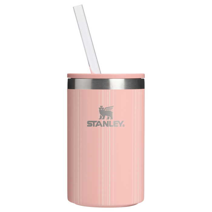 Stanley 1913 The Everyday Can Cooler Cup 10 OZ in Peach Rose Picnic Stripe