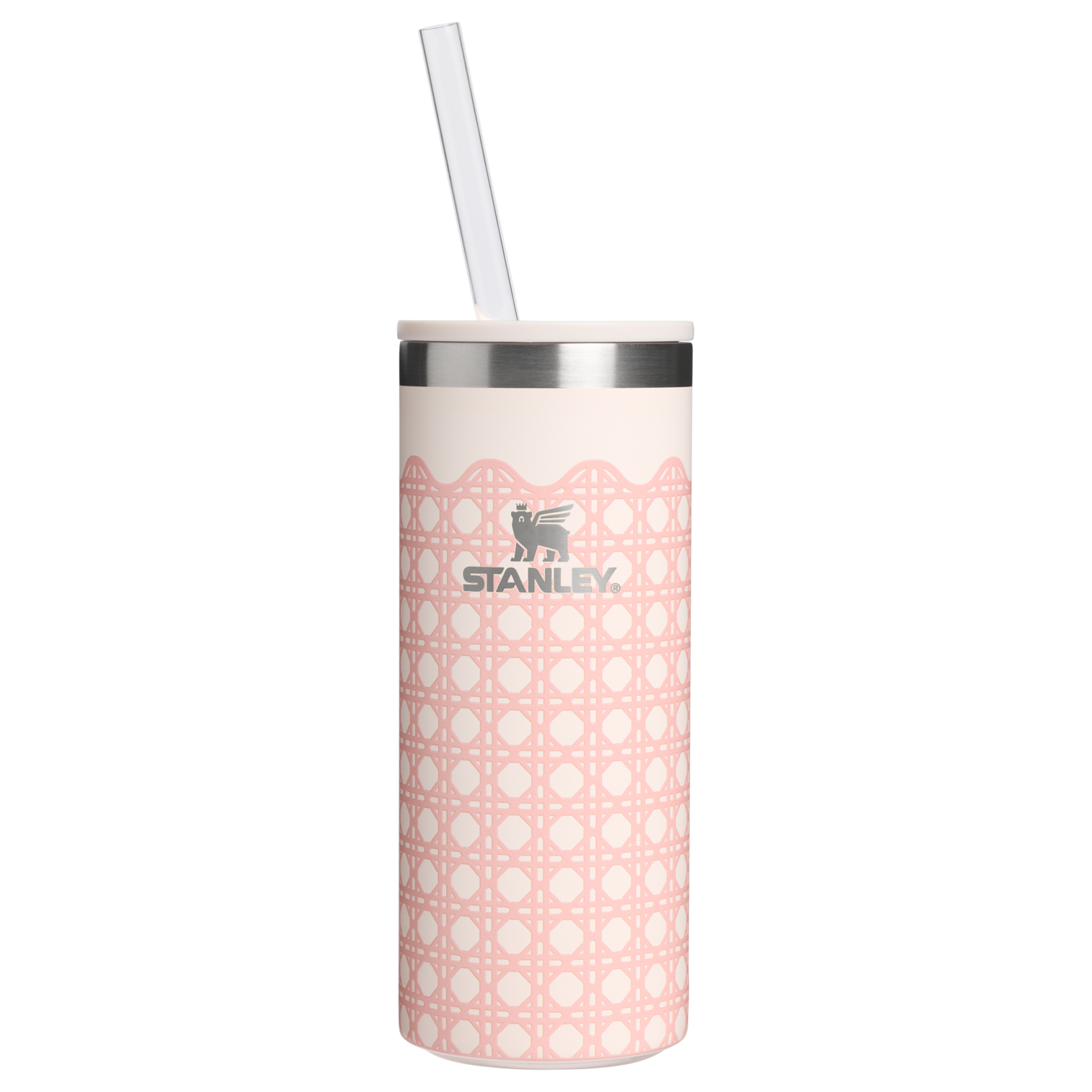 Stanley 1913 The Everyday Slim Can Cooler Cup in Rose Quartz Rattan