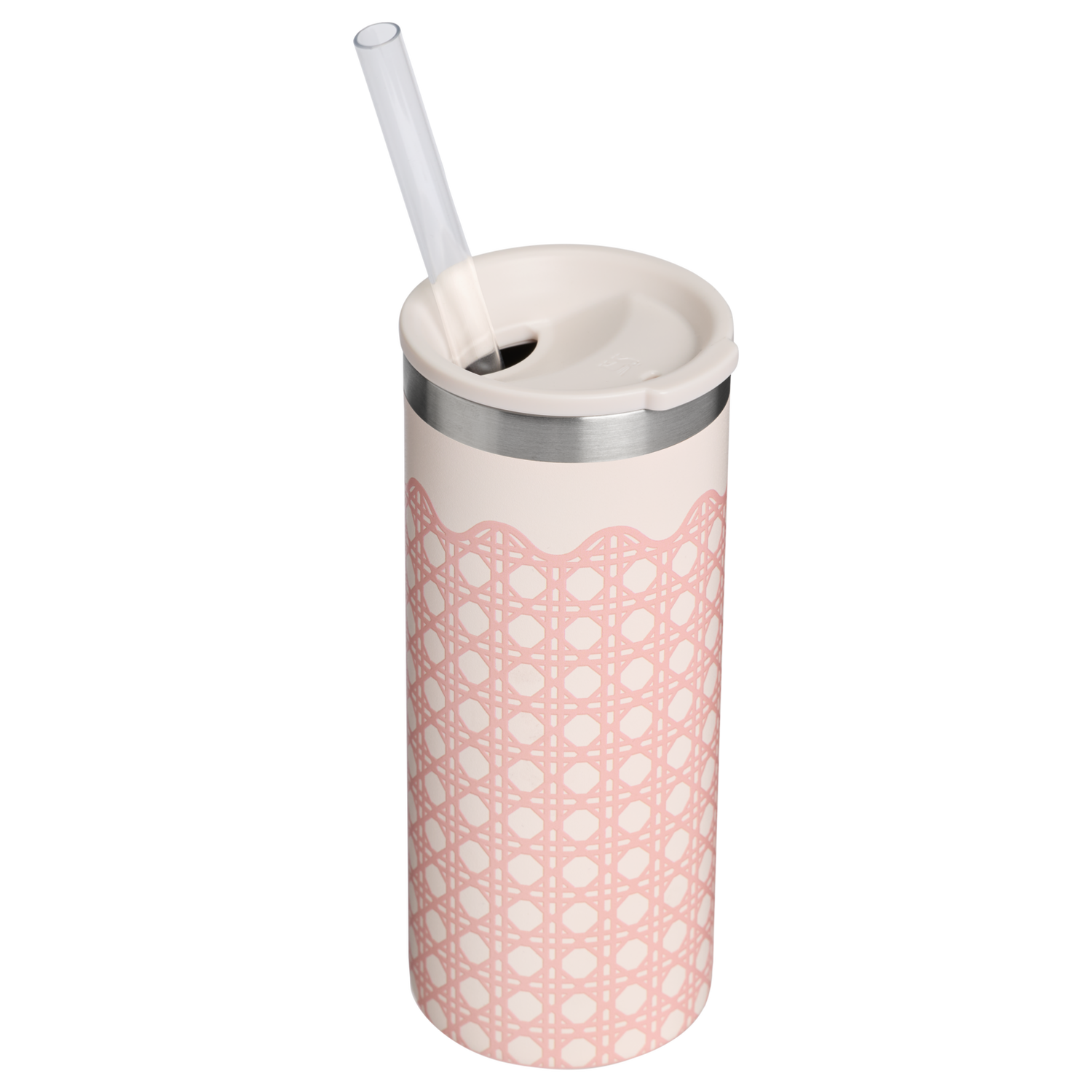 Stanley 1913 The Everyday Slim Can Cooler Cup 10 OZ in Rose Quartz Rattan | View 1