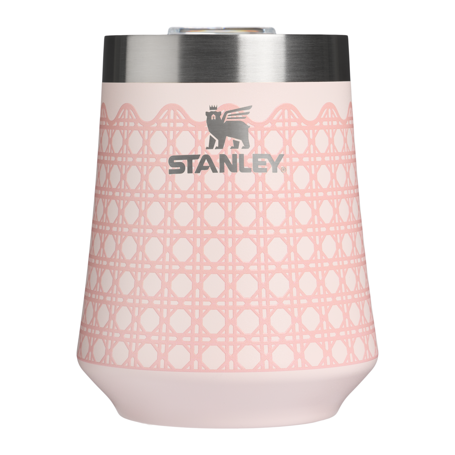 Stanley 1913 The Reserve Wine Tumbler 11 OZ in Rose Quartz Rattan | View 1