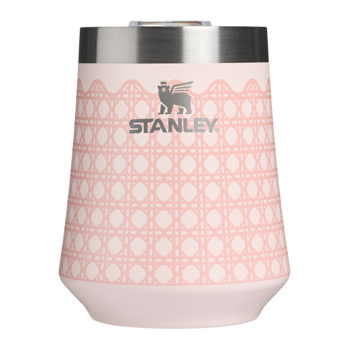 Stanley 1913 The Reserve Wine Tumbler 11 OZ in Rose Quartz Rattan