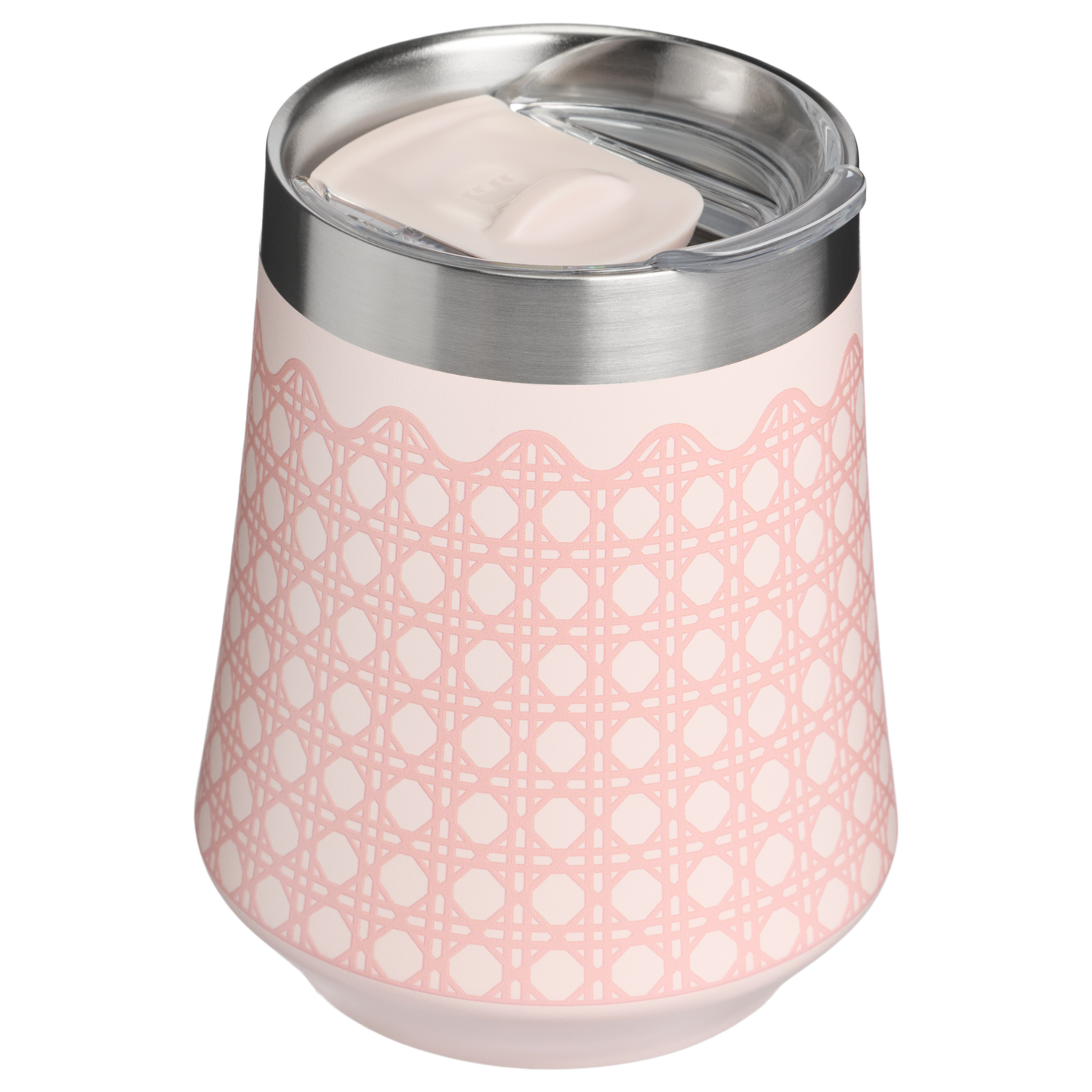 Stanley 1913 The Reserve Wine Tumbler 11 OZ in Rose Quartz Rattan | View 1