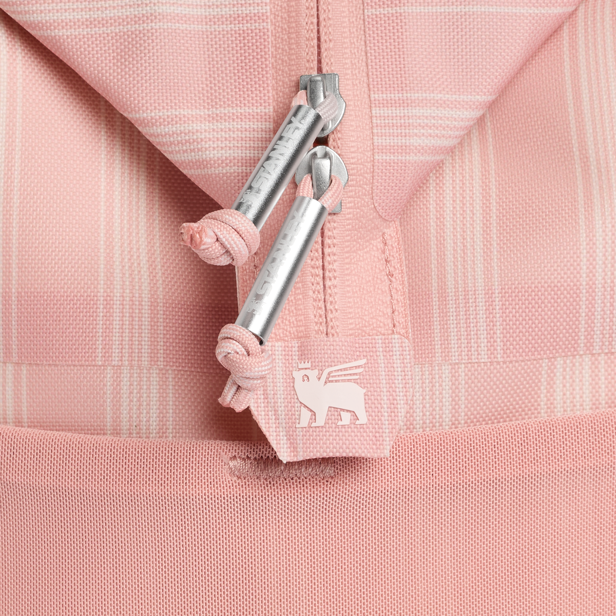 Stanley 1913 The All Day Madeleine Mini Cooler Backpack 14 QT in Peach Rose Picnic Stripe