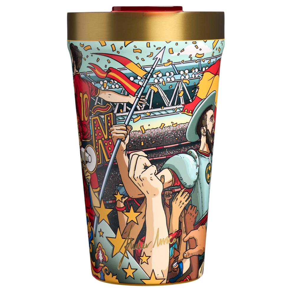 Stanley 1913 The Fútbol Artist Collection Everyday Tumbler 16 OZ in España | Back View