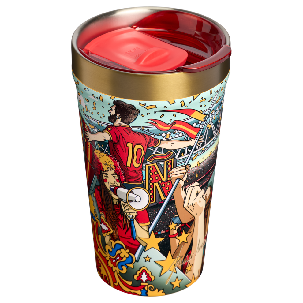 Stanley 1913 The Fútbol Artist Collection Everyday Tumbler 16 OZ in España | Back View