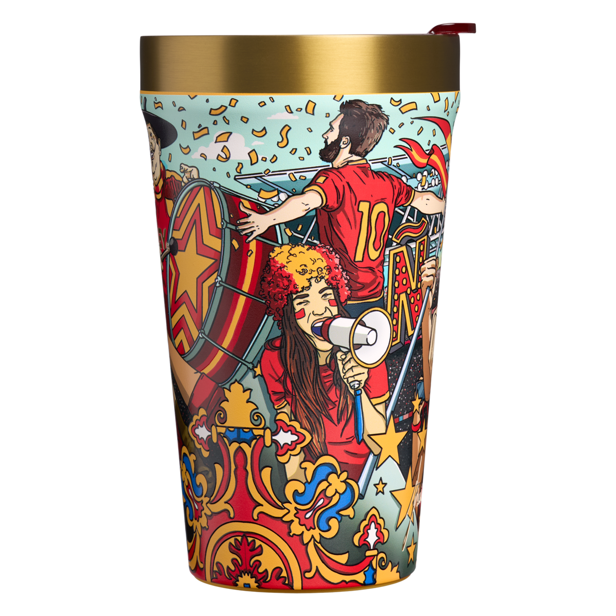 Stanley 1913 The Fútbol Artist Collection Everyday Tumbler 16 OZ in España | Front View
