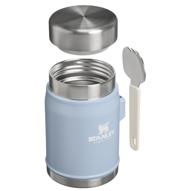 Stanley 1913 Classic Legendary Food Jar + Spork 14 OZ in Blue Dream Stone | Cross Section View