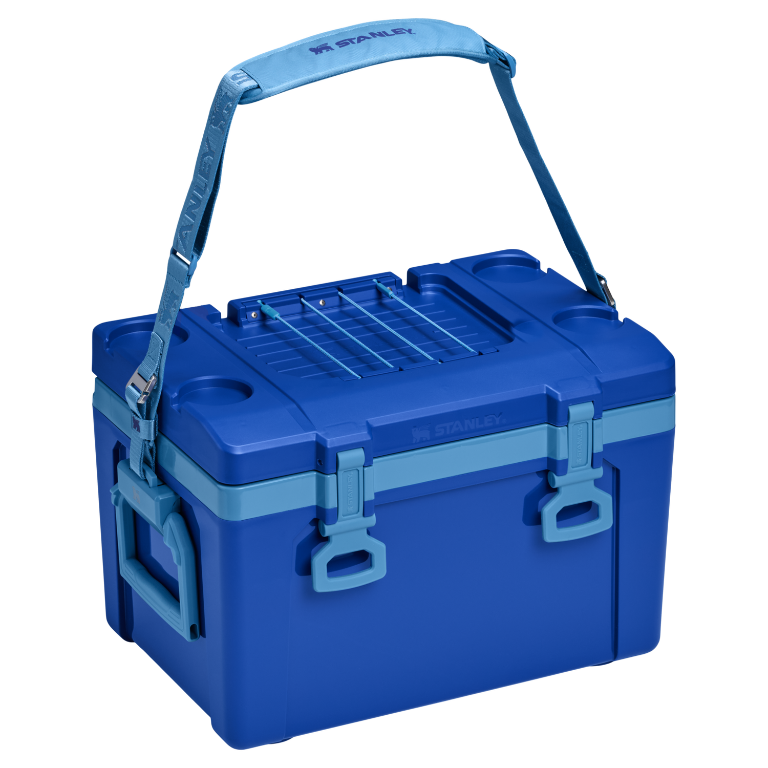 Stanley 1913 The Easy Carry Outdoor Cooler + Strap 24 QT in Cobalt | View 6