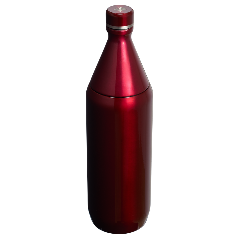Stanley 1913 All Day Slim Bottle 34 OZ in Garnet Shine | Back View