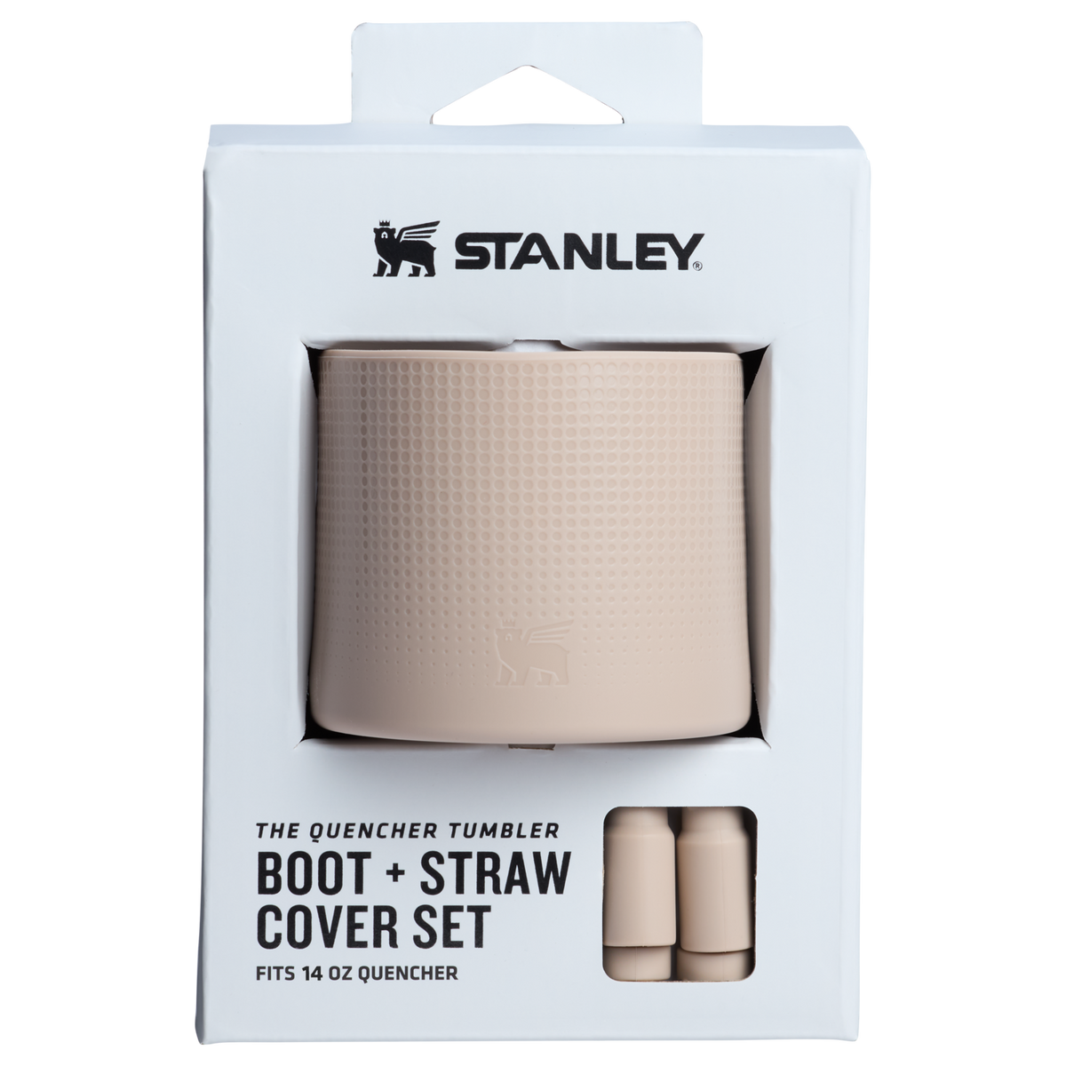 Stanley 1913 Stanley Quencher Boot and Straw Cover Set 14 OZ in Sand | Front View
