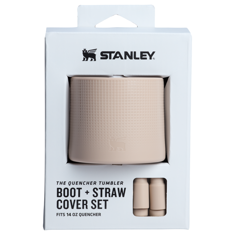 Stanley 1913 Stanley Quencher Boot and Straw Cover Set 14 OZ in Sand | Front View