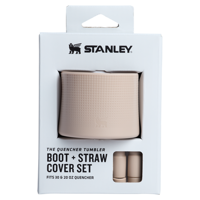 Stanley 1913 Stanley Quencher Boot and Straw Cover Set 30 OZ & 20 OZ in Sand | Front View