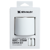 Stanley Quencher Tumbler Cup Boot Straw Cover Set 40OZ In Pale Stone