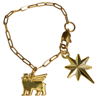 Stanley 1913 The Stanley Charm in Starlight Gold | Detailed View